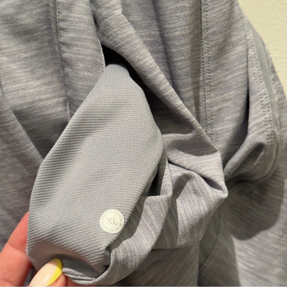 Lululemon Pace Maker Light Gray Lined Mens Athletic Shorts Size XL - Picture 8 of 9